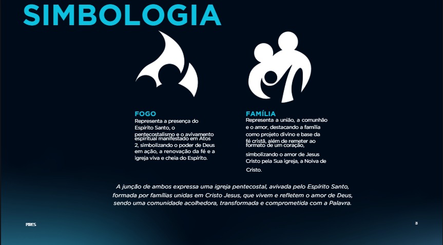 Simbologia do fogo e da família na marca da igreja